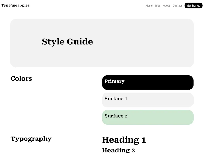 Style Guide